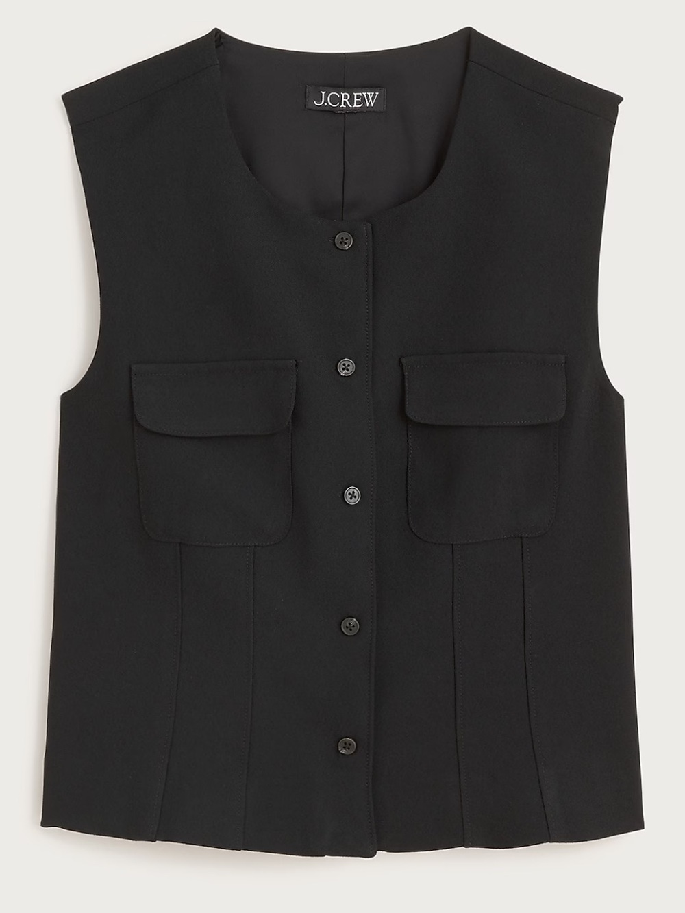 J. Crew Crewneck vest top in city crepe